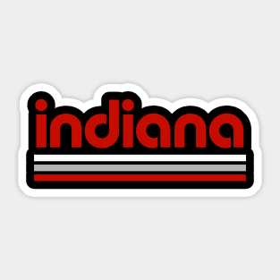 Retro Indiana Stripes Sticker